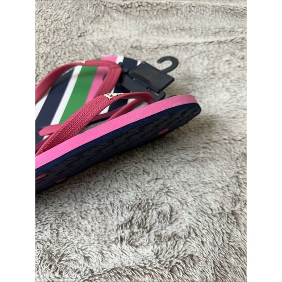 Polo Ralph Lauren Junior Flip Flops Pink Size 7 Sandal. - Picture 12 of 16